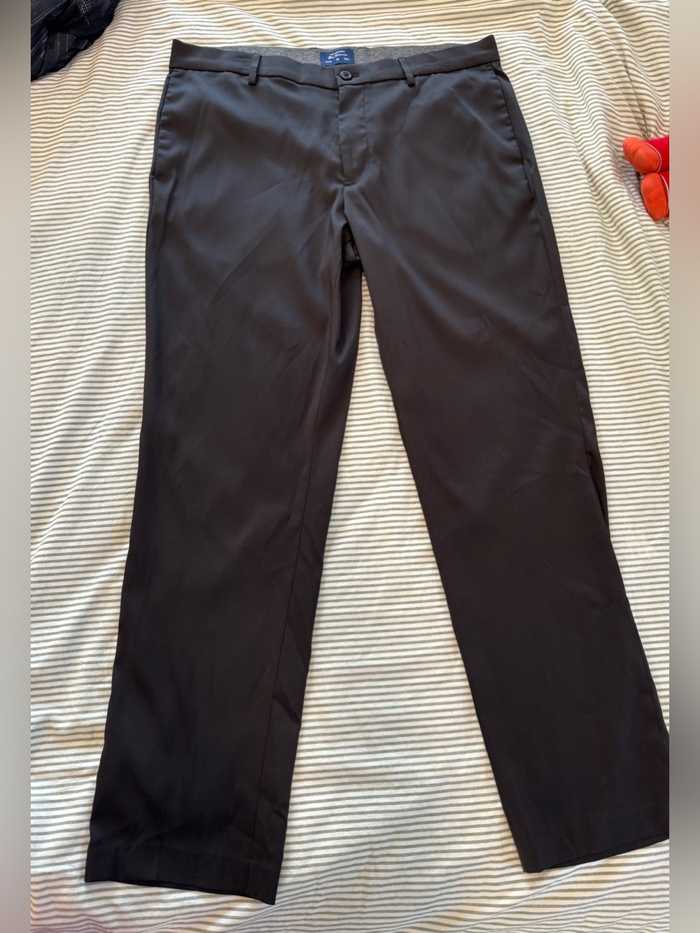 Ben Sherman Black Men's Dress Pants - Straight Leg | 34W × 32L